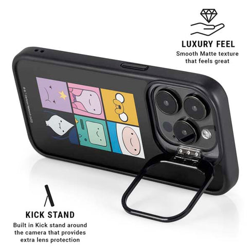 Adult Swim Adventure Time Character Tiles iPhone 15 Pro Max Kickstand Case